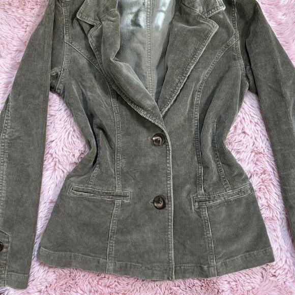 Y2k faded glory grayish brown corduroy blazer - Picture 4 of 8